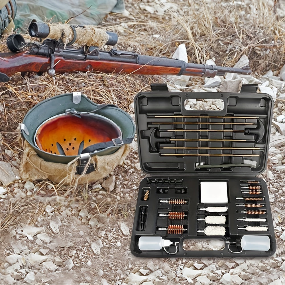 Precision Maintenance Universal Gun Cleaning Kit - Multi-Caliber Pistol, Rifle & Shotgun Set