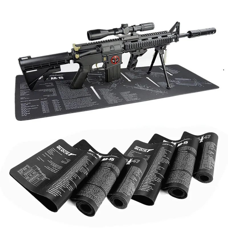 Precision Maintenance Gun Cleaning Mat — Non-Slip, Oil-Resistant Bench Surface