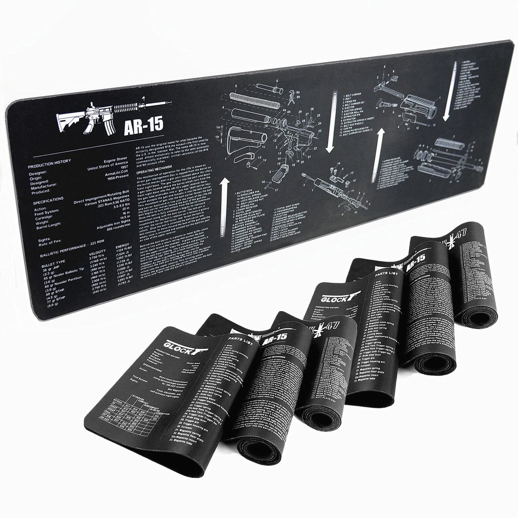 Precision Maintenance Gun Cleaning Mat — Non-Slip, Oil-Resistant Bench Surface
